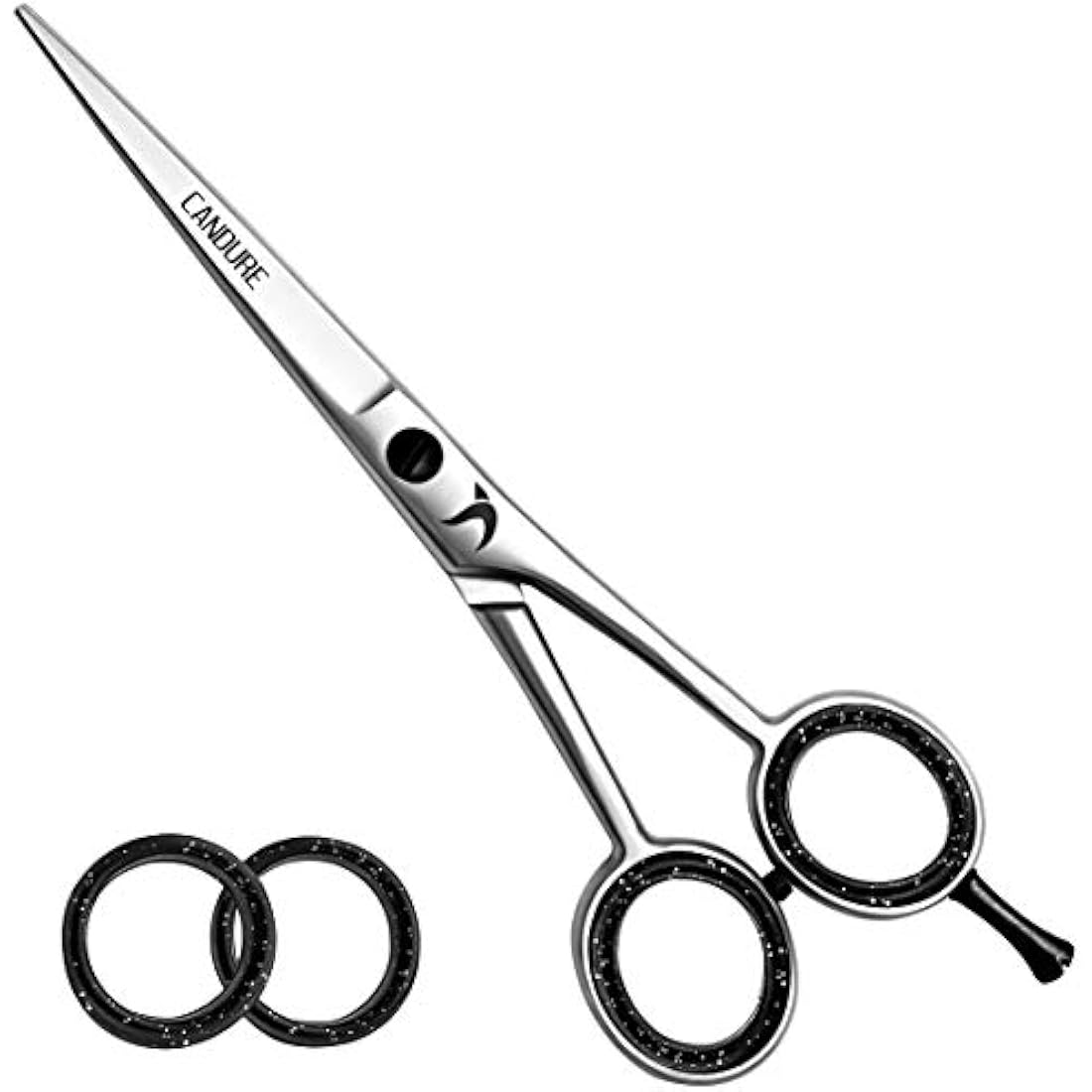 CANDURE Hairdressing Barber Hair Scissor for Professional Hairdressers Barbers Stainless Steel Hair Cutting Shears - For Salon Barbers, Men, Women, Children and Adults