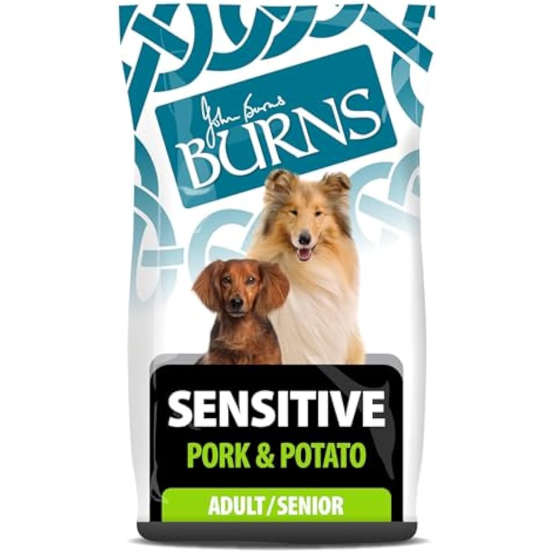 Burns Pet Nutrition Hypoallergenic Complete Dry Dog Food Adult and Senior Dog Sensitive with Pork and Potato 12 kg