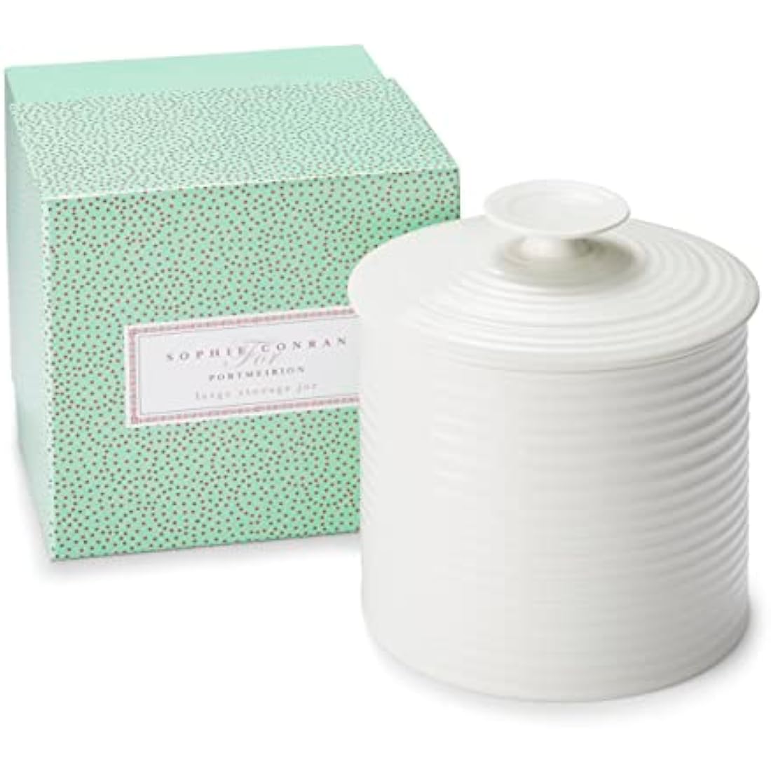 Portmeirion Home & Gifts Sophie Conran for Storage Jar, 16 x 16.6 x 20 cm, White