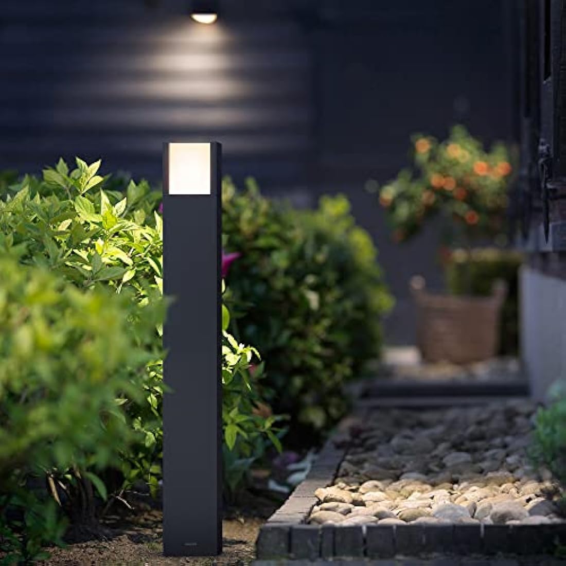 Philips LED Arbour Ultra Efficient Outdoor Post Light [Anthracite - 1x3.8W] 3000K White. for Home, Garden, Patio Lighting for Energy Saving.
