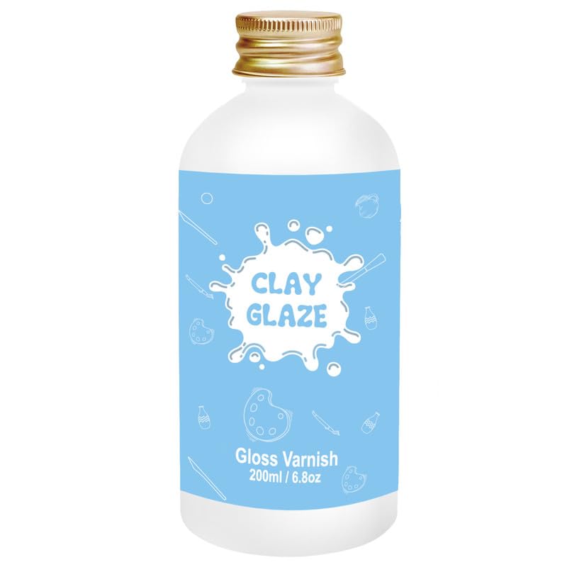 200ml Air Dry Clay Glaze?Air Dry Clay Varnish for Airdry Clay?Clay Varnish for Air Drying Clay Can Used to Prevent Clay Cracking, Scratches, and