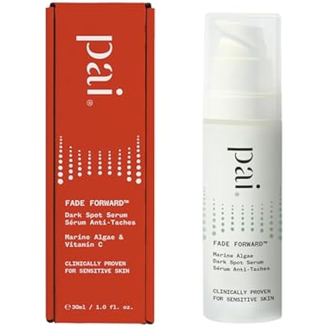 Pai Skincare Fade Forward Marine Algae Dark Spot Serum, Hyperpigmentation Treatment & Skin Brightener, with Vitamin C, Hyaluronic Acid, 30ml