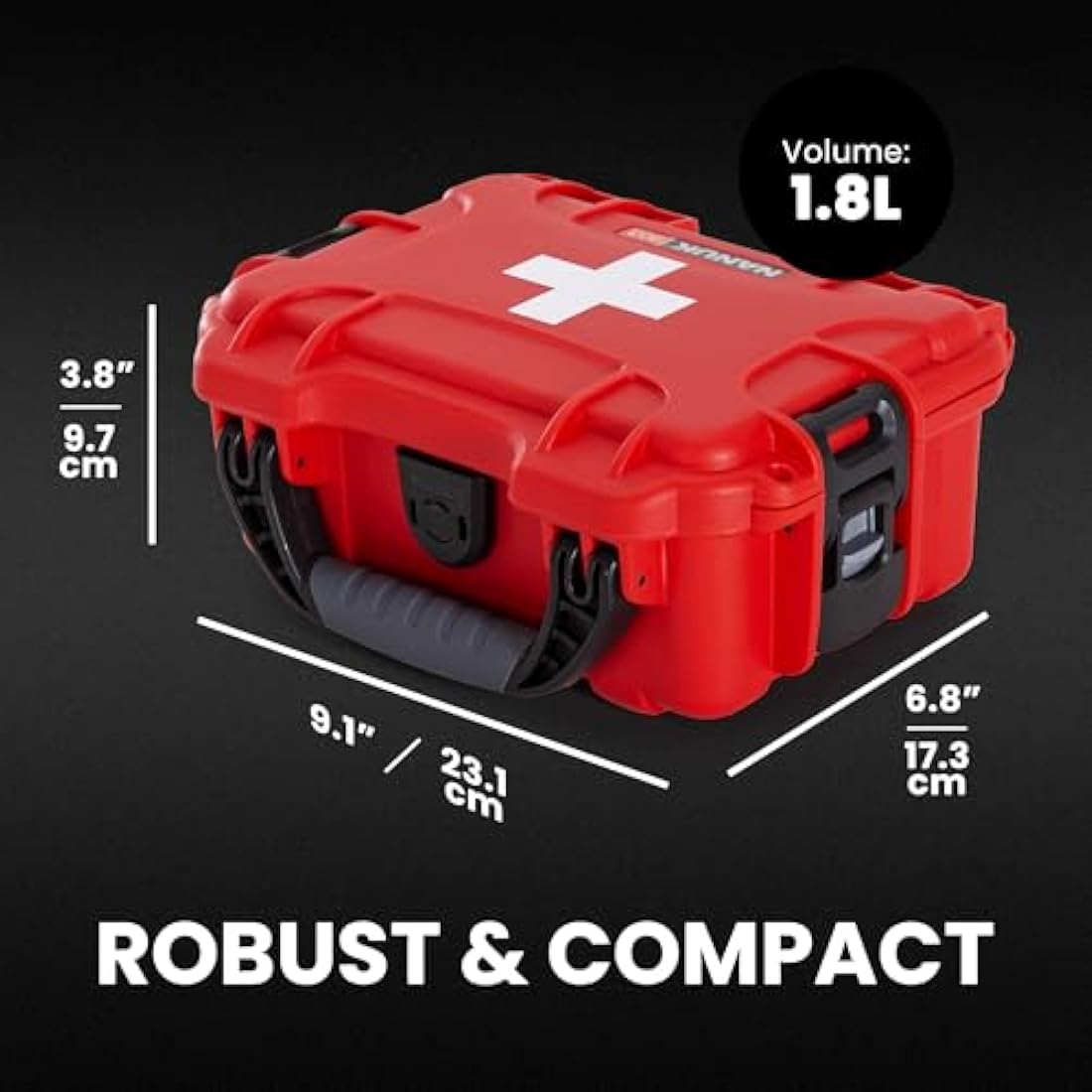 Nanuk 903 First Aid Waterproof Hard Case - Red