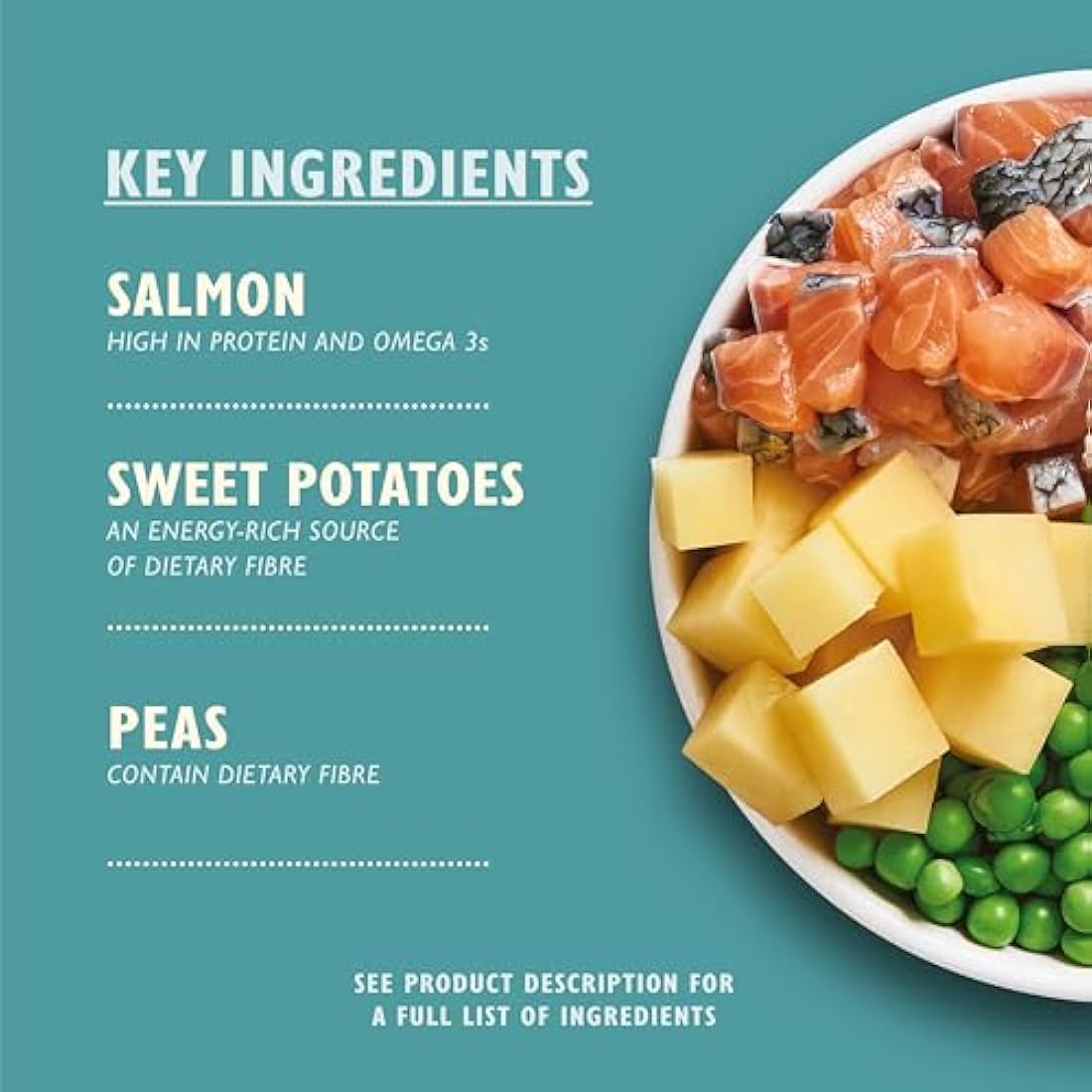 Lily’s Kitchen Made with Natural Ingredients Adult Dry Dog Food Salmon Supper Balanced Nutrition 7kg Bag