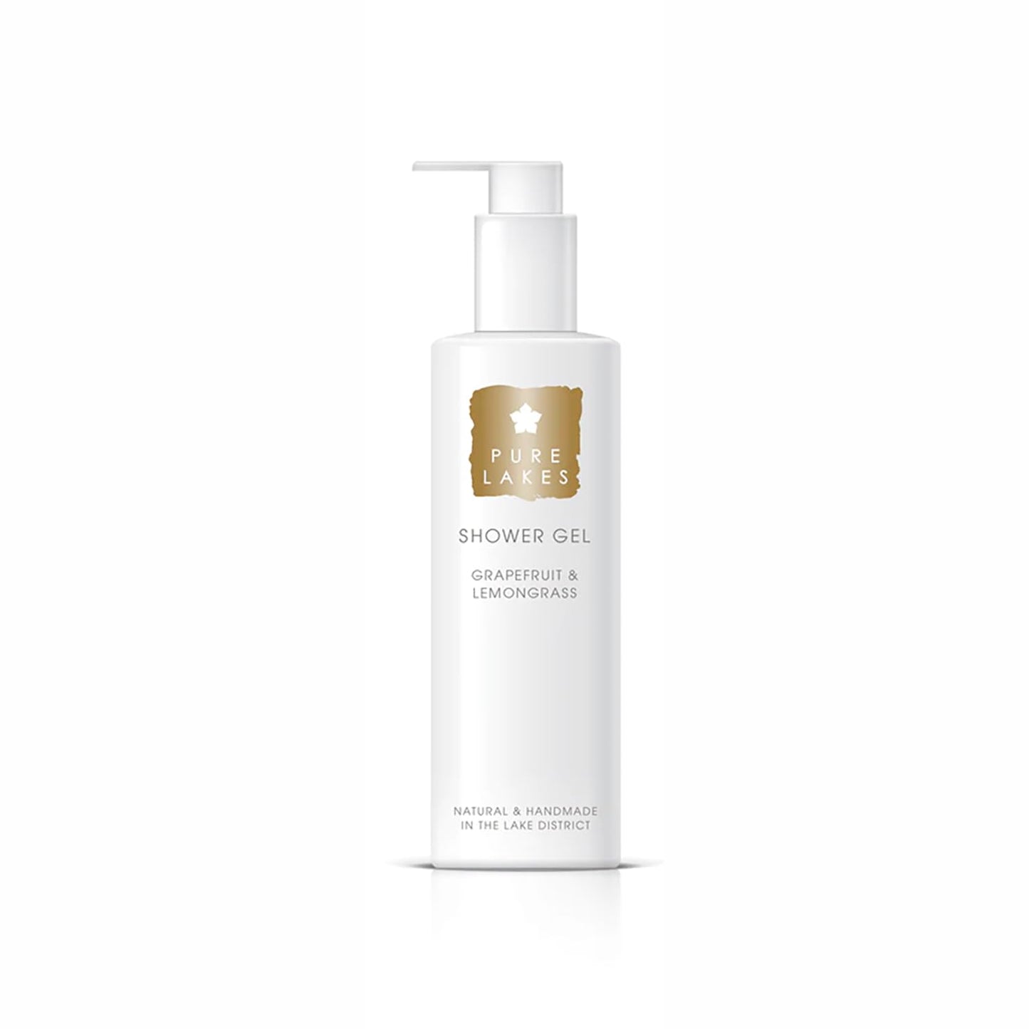 Pure Lakes Grapefruit & Lemongrass Shower Gel - Pump | Organic Shower Gel with Grapefruit & Lemongrass Essential Oils | Vegan Shower Gel Made with