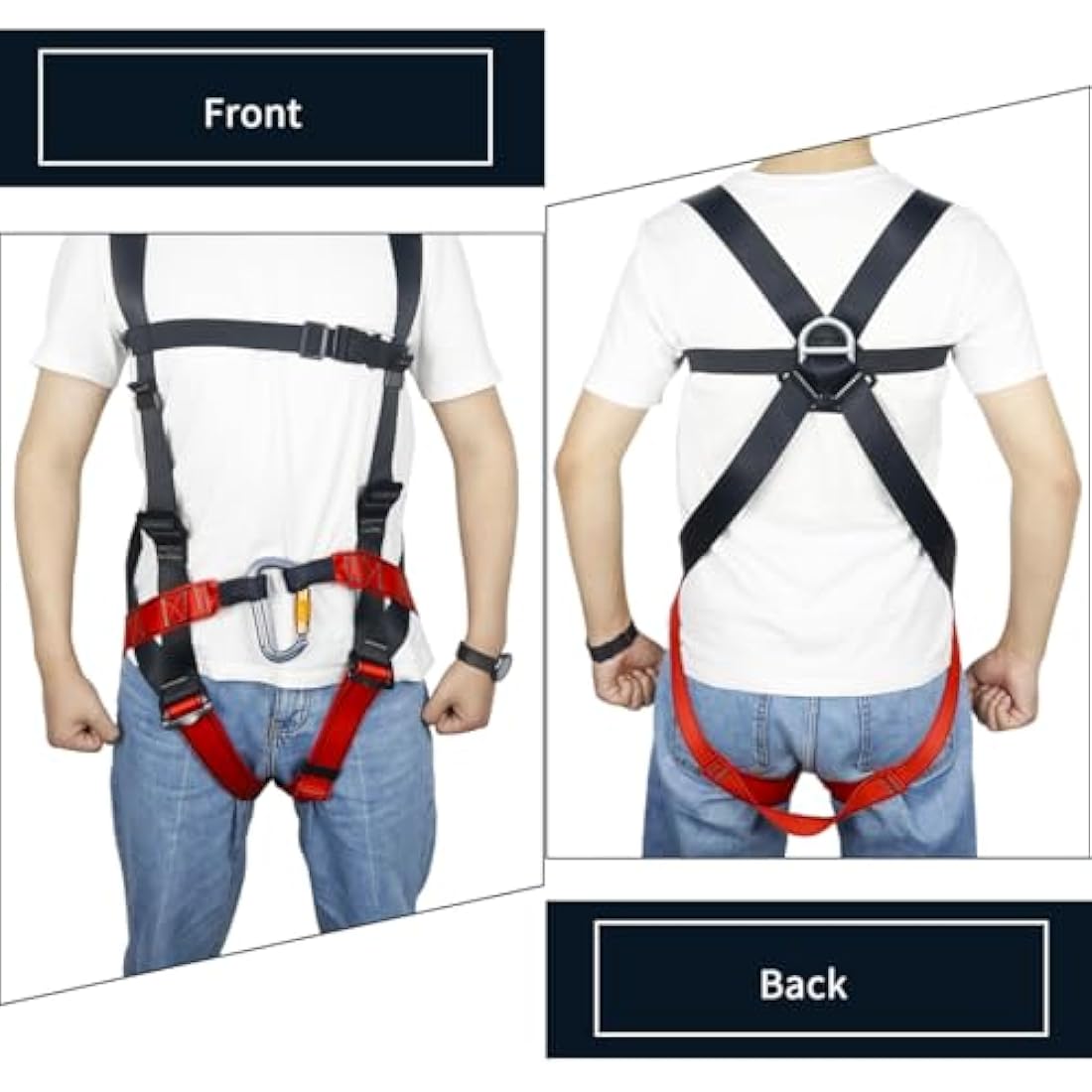 NewDoar Climbing Harness CE Certification Rock Climbing Rappelling Equipment Full Body Harness Guard Protect Rappelling Rescuing Equipment
