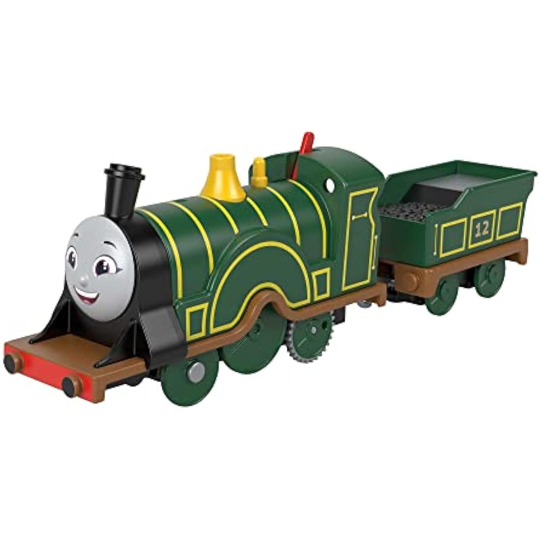 Thomas & Friends Motorized Toy Train Emily Battery-Powered Engine with Tender for Pretend Play Preschool Kids Ages 3+ Years, HHN41