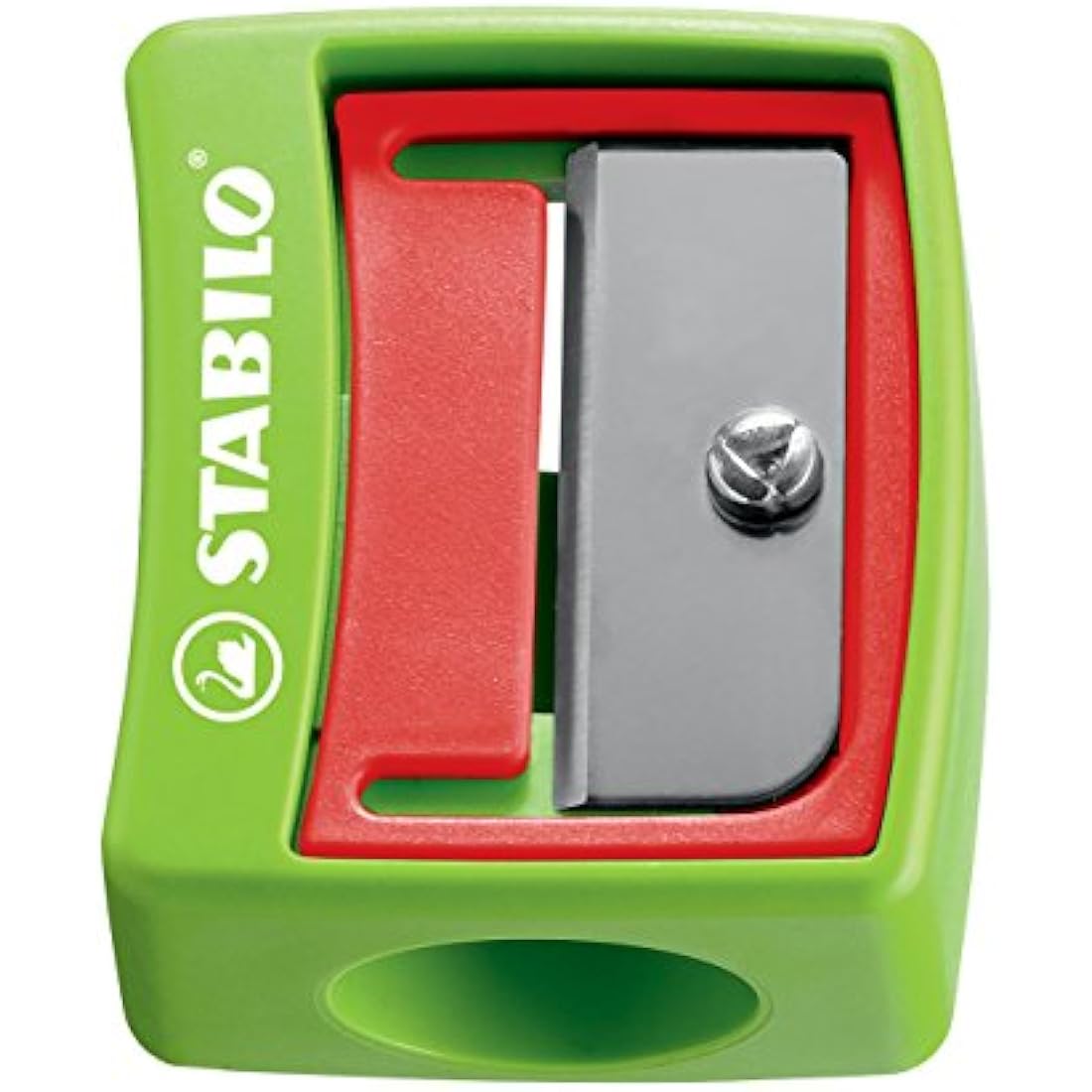 STABILO - Colouring Pencil, Watercolour & Wax Crayon - Woody 3 in 1 - Pack of 18 with Sharpener in Green