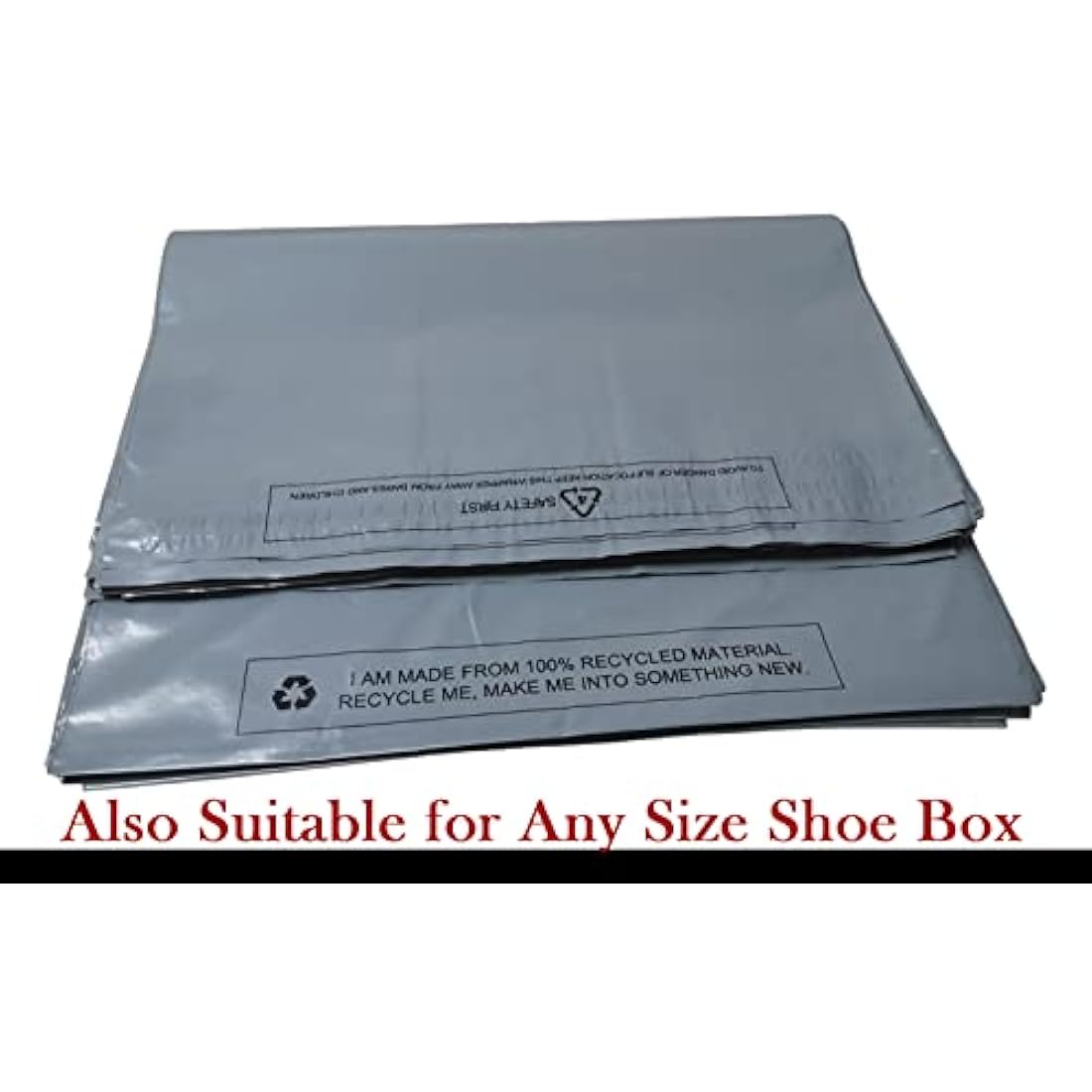 MSDS-SOLUTIONZ 50 Pack Grey Mailing Poly Postal Self Seal Bags 17''x22'' Size Postage Packaging Mailers Posting Shipping Post Parcels Package Bags