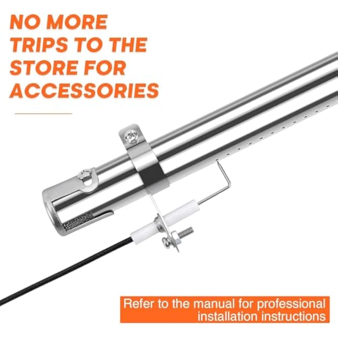 Denmay 31 to 45cm Universal Adjustable Burner for Outback, Blooma, Berkley, Jamie Olivier, Uniflame, Napoleon, Charbroil, CosmoGrill, Broil King, Landmann, Master Forge, Perfect Flame,Lowes, 3 Pack