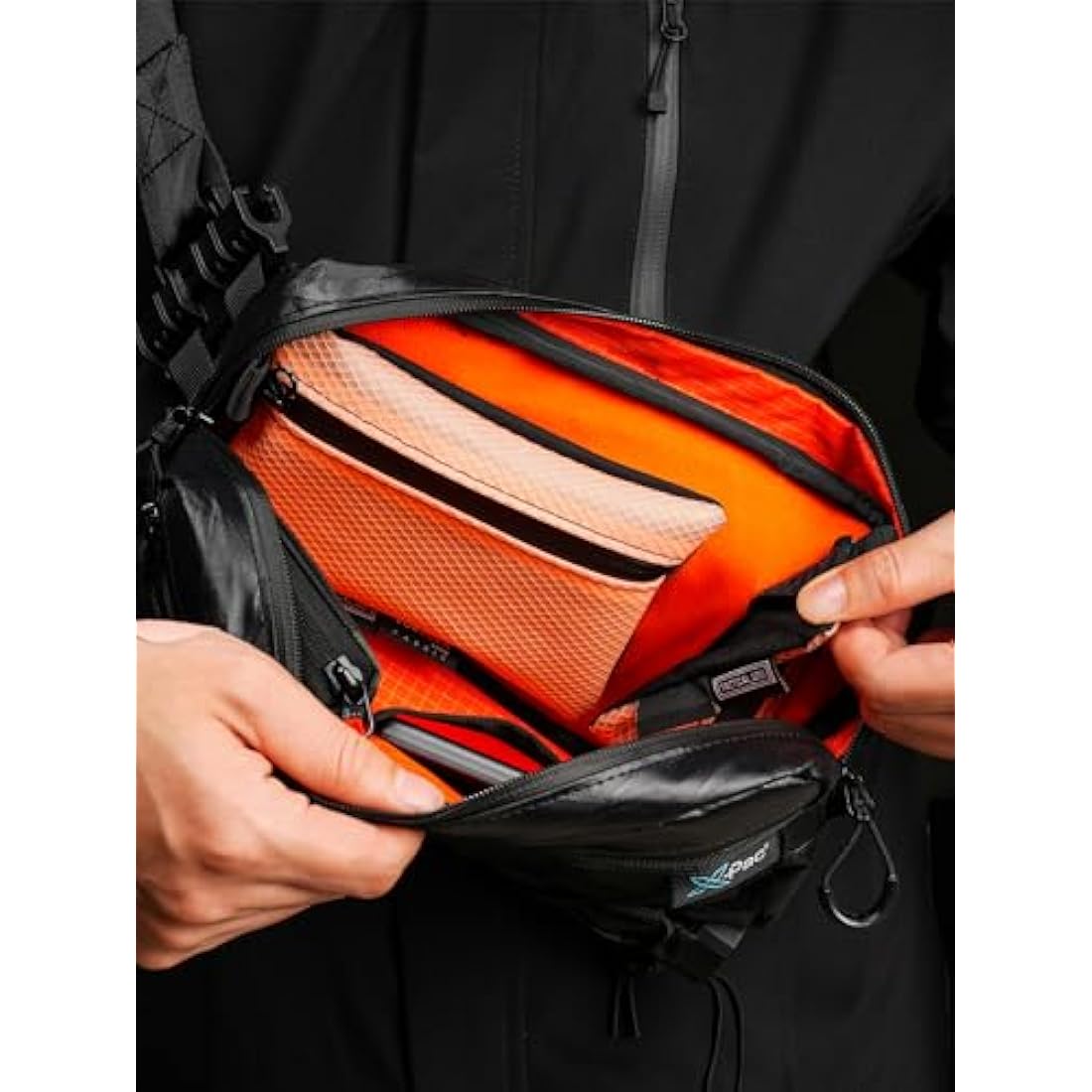 TACTICAL_GEEK Cache L3 EDC Sling Bag, Lightweight Nylon Shoulder Daypack, Crossbody Bag, Hiking Ambidextrous Strap, Travel Hiking Concealed Carry, Chest Backpack Casual Shoulder for Daily