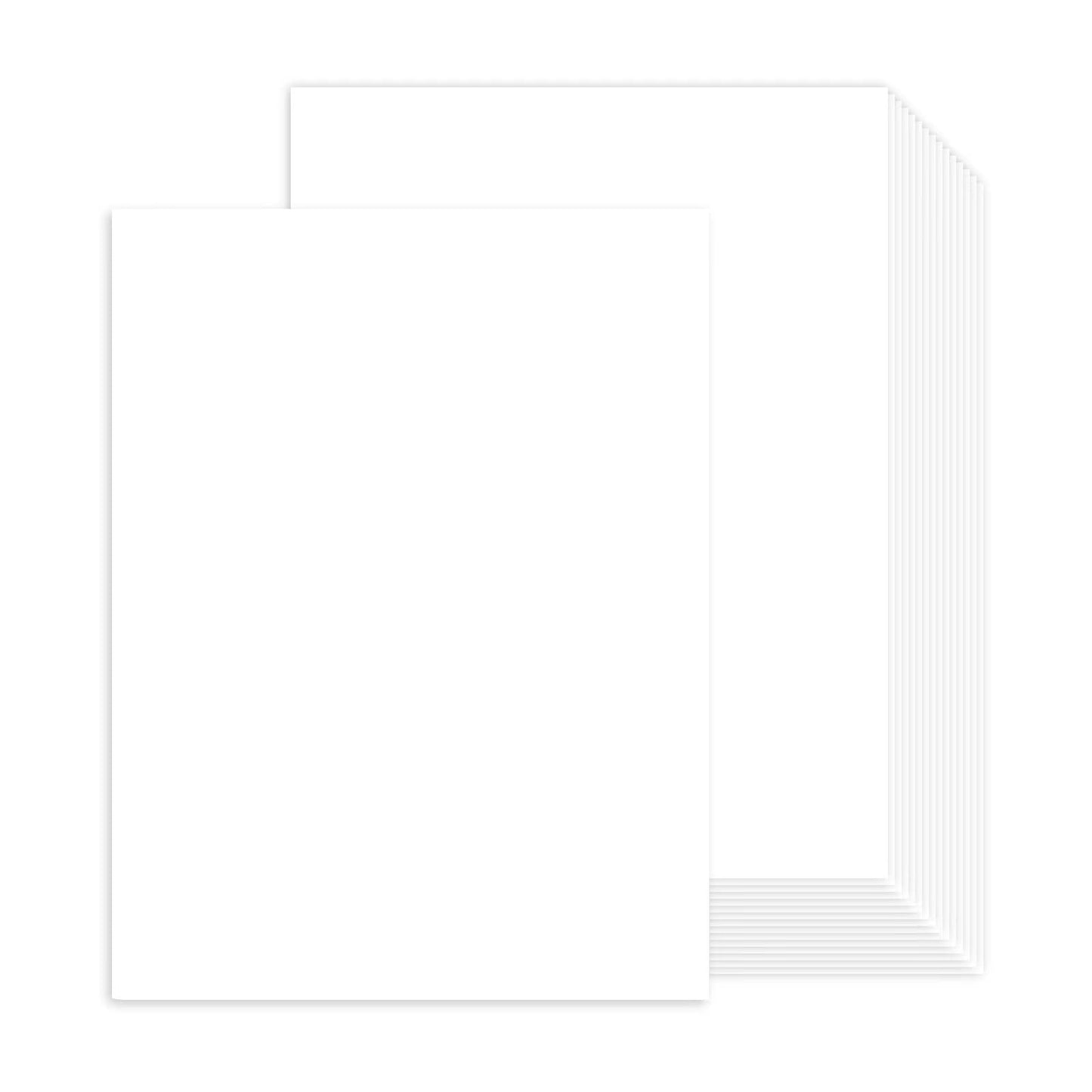 100 Sheets White Card A4 Certificate Paper, Goefun White Card Stock Printer Paper for Invitations, Menus, Wedding, DIY Cards