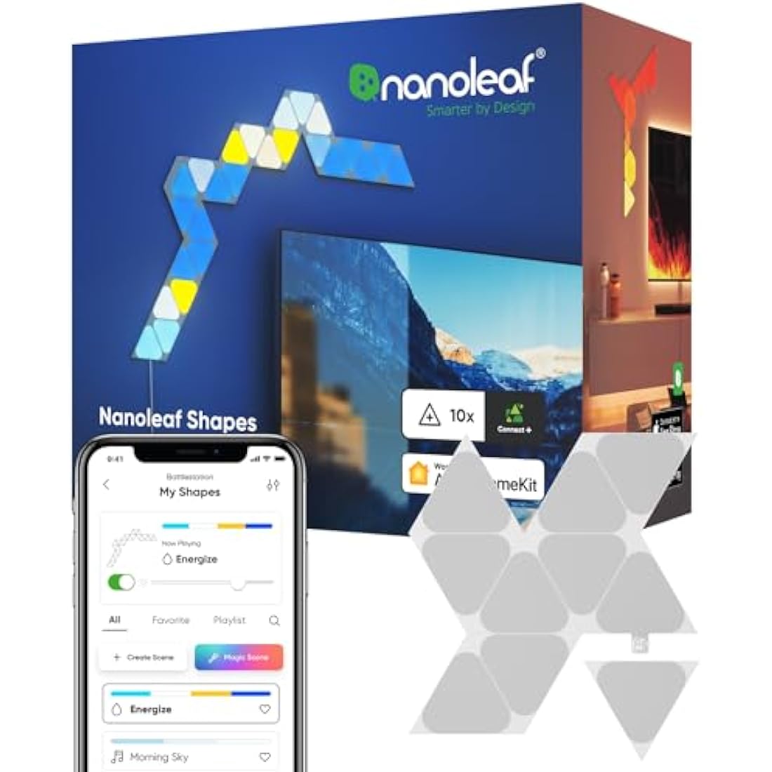 Nanoleaf Shapes Mini Triangles - 10 Pack