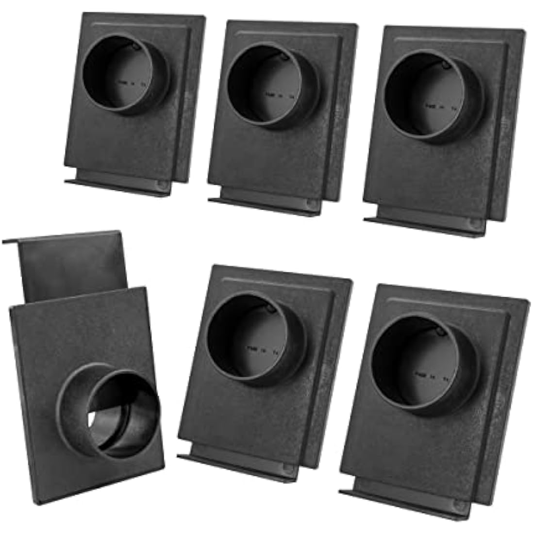 POWERTEC 70133-P6V 2-1/2-Inch Blast Gate for Dust Collector, Dust Collection Fittings, 6 PK