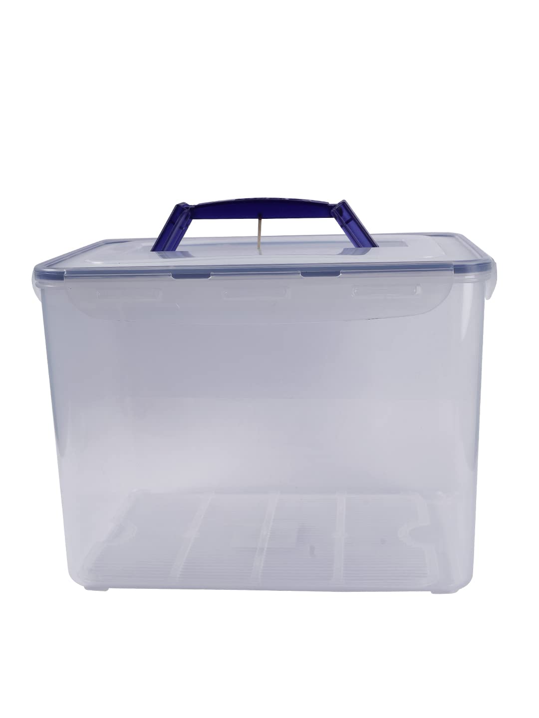 LocknLock HPL889 - Food Storage Container - Dishwasher and Microwave Safe - BPA Free - 100% Air and Water Tight -Clear/Blue - 12L