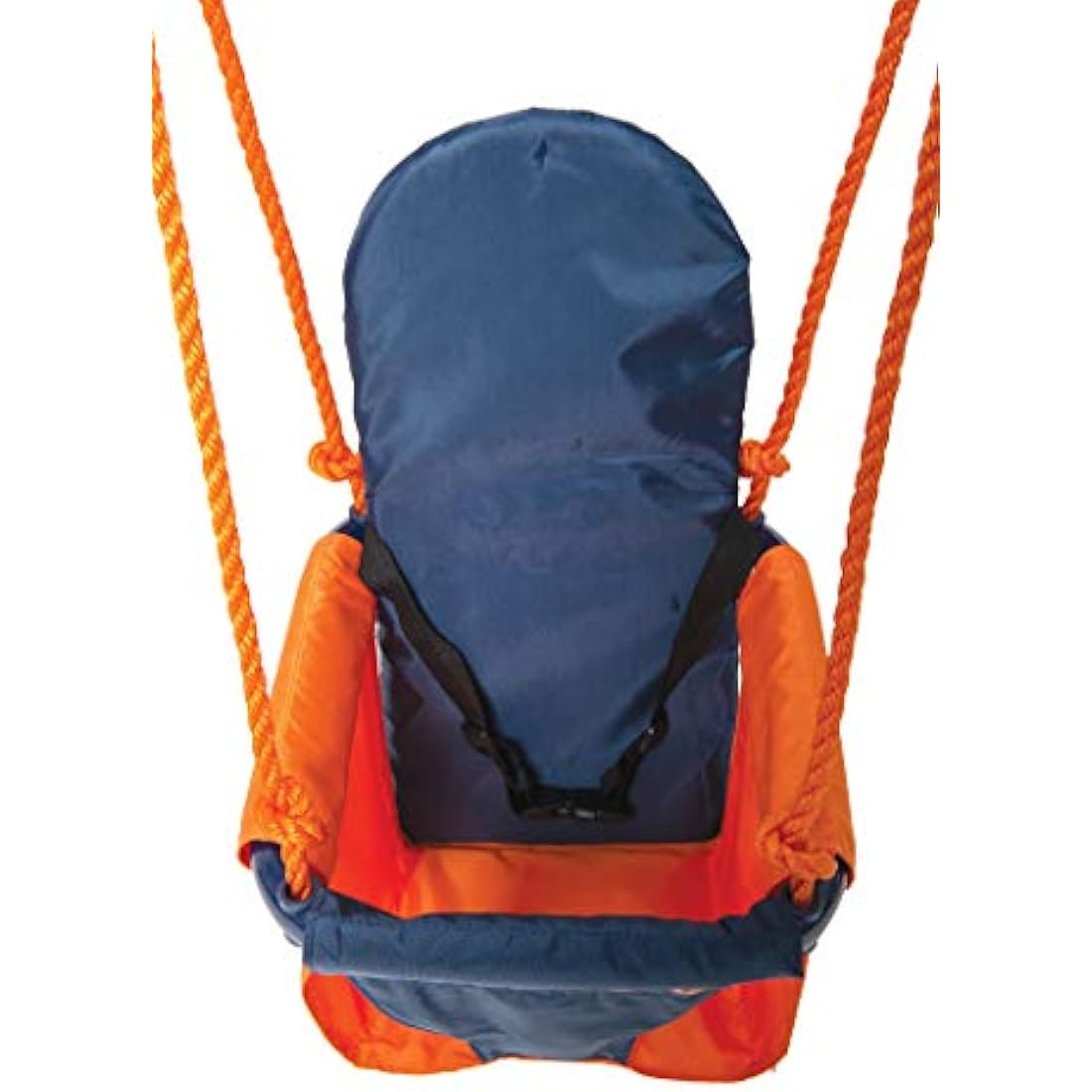 Hedstrom Folding Baby Swing Set | Age 6-36 Months | Outdoor Garden or Home Play Equipment Children | Adjustable Kids Playground | Toddler Toy Chair High Back, Blue/Orange