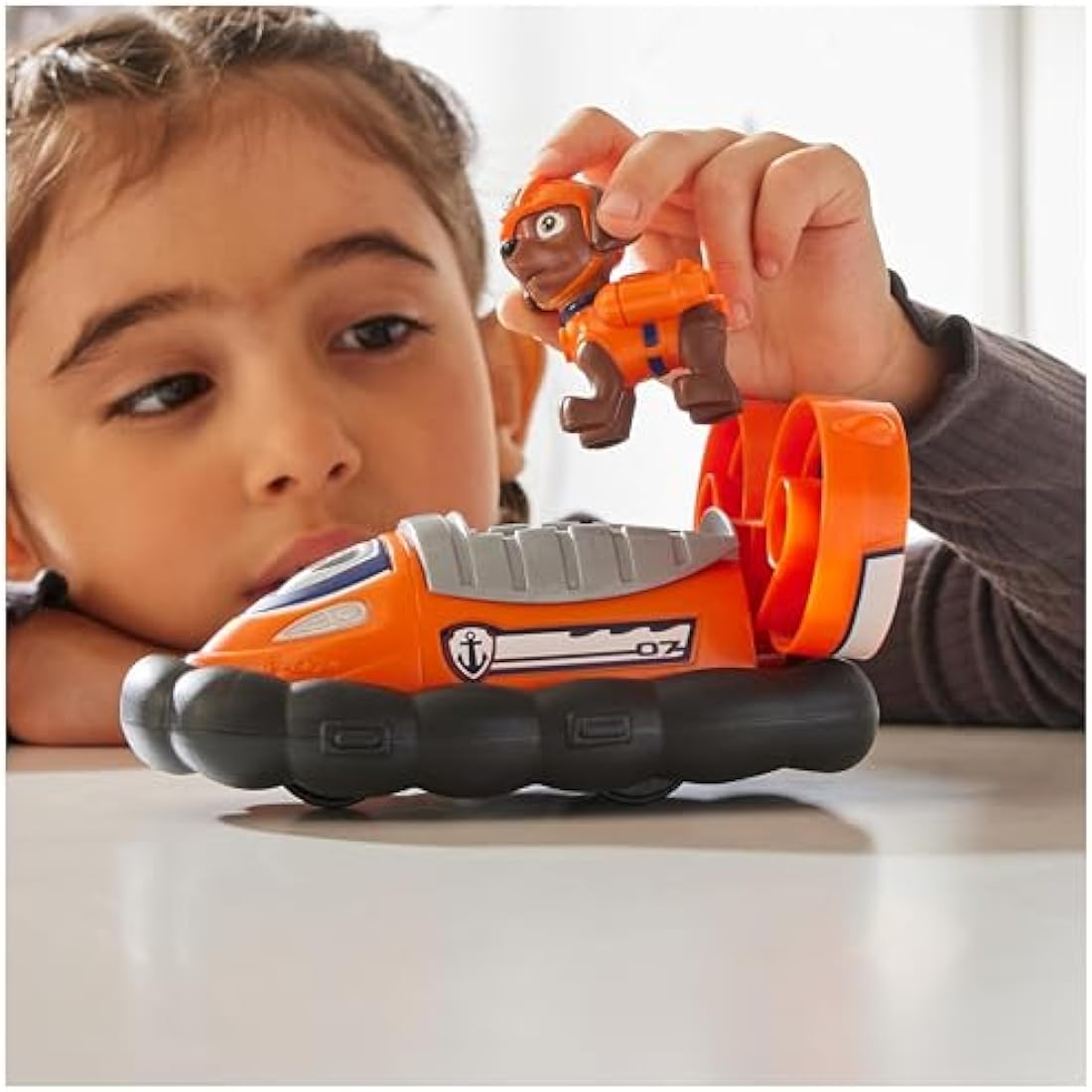 Paw Patrol, Zuma’s Hovercraft, Toy Vehicle with Collectible Action Figure, Sustainably Minded Kids’ Toys for Boys & Girls Aged 3 and Up