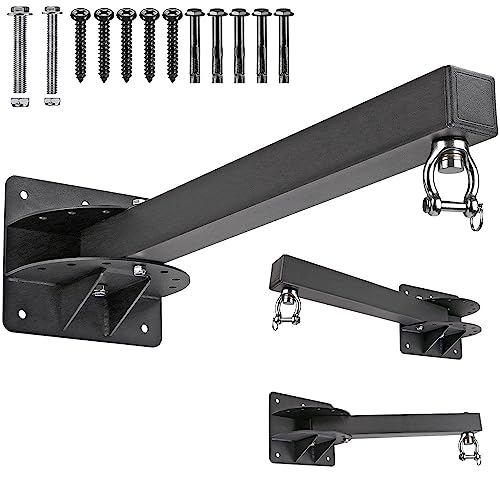 BeneLabel Punch Bag Bracket, Boxing Bag Wall Stand Frame Heavy Duty Speed Bag Hanger Silent Rotation 61cm Length with Adjustable Angel for Boxing