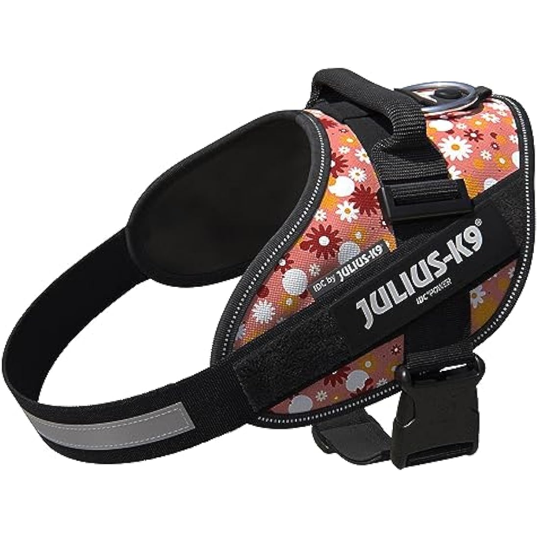 JULIUS-K9 IDC Powerharness, Size: XL/2, Pink Flowers