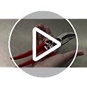 FELCO 2 Pruning Secateurs – 25 mm Cutting Diameter, for Large Hands, 215 mm Length, with Sap Groove, Straight Handles, Red