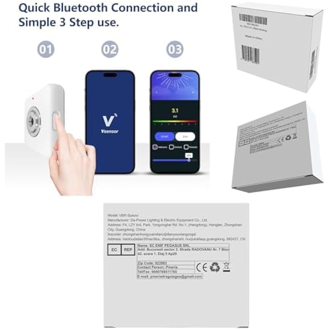 VBR Sun UVI Meter with UV Hurt Alarm,Sunburn Protect with Beeping Sound Reminder
