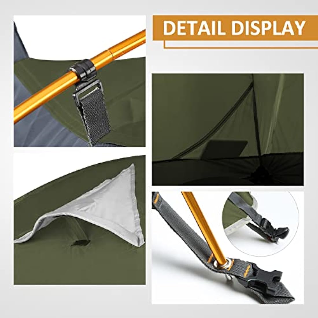 Bessport Tent 1 & 2 & 3 Person Ultralight Camping Tents, 3-4 Season Waterproof & Windproof Dome Tent, Small Pack Size, Suitable for Adults, Hiking, Camping, Outdoor