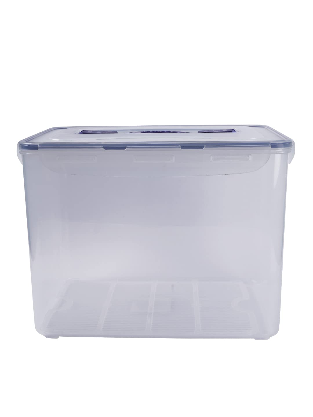 LocknLock HPL889 - Food Storage Container - Dishwasher and Microwave Safe - BPA Free - 100% Air and Water Tight -Clear/Blue - 12L