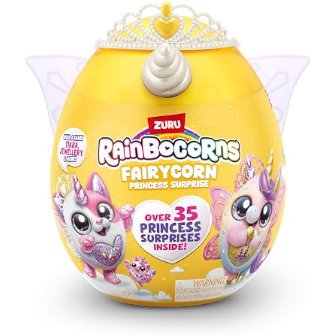 Rainbocorns Fairycorn Princess Series 6 Gemmie the Polar Bear - Collectible Plush - Magical Fairy Princess Surprises, Cuddle Plush Stuffed Animal, Stickers (Polar Bear)