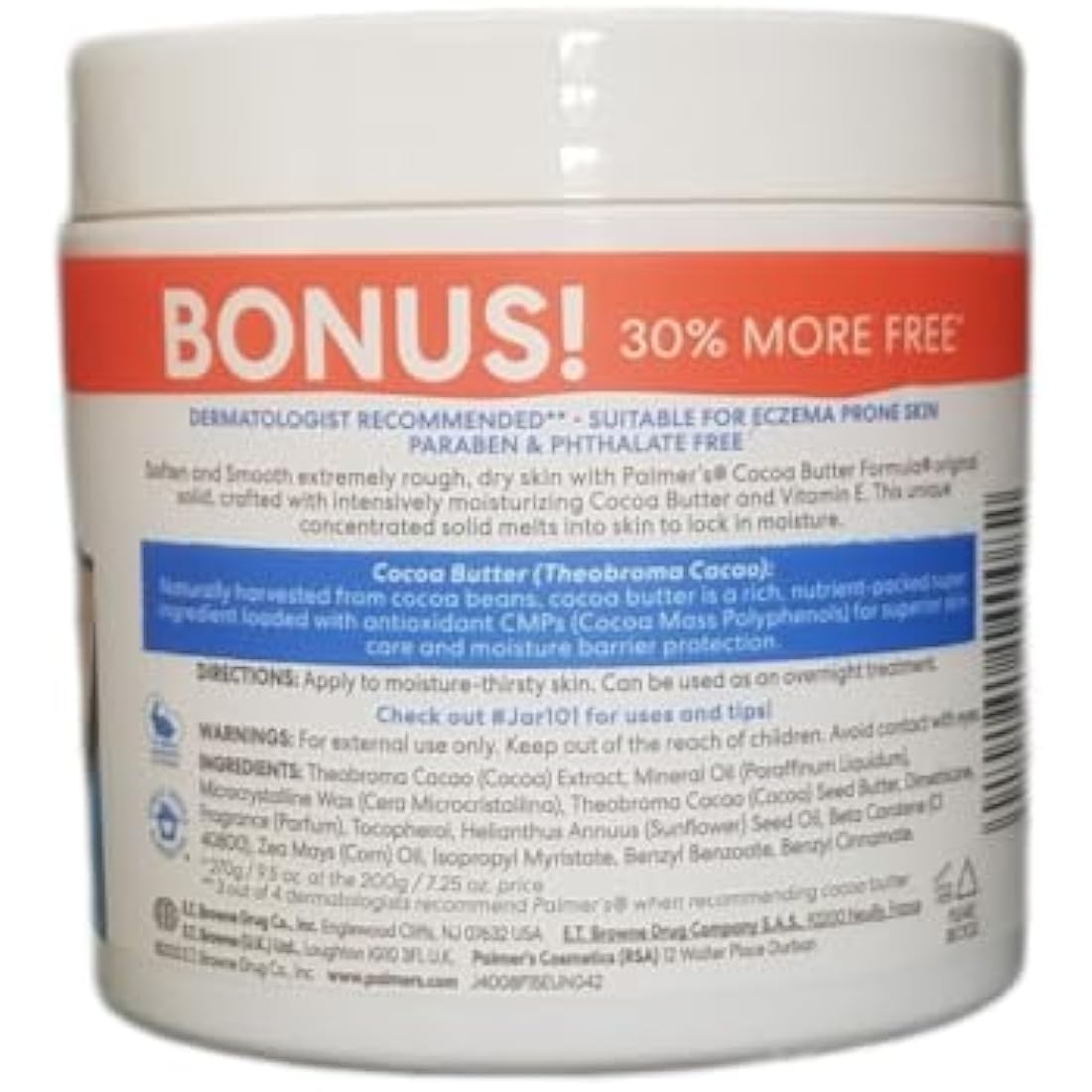 PALMERS COCOA BUTTER CREAM FORMULA 270g x 3