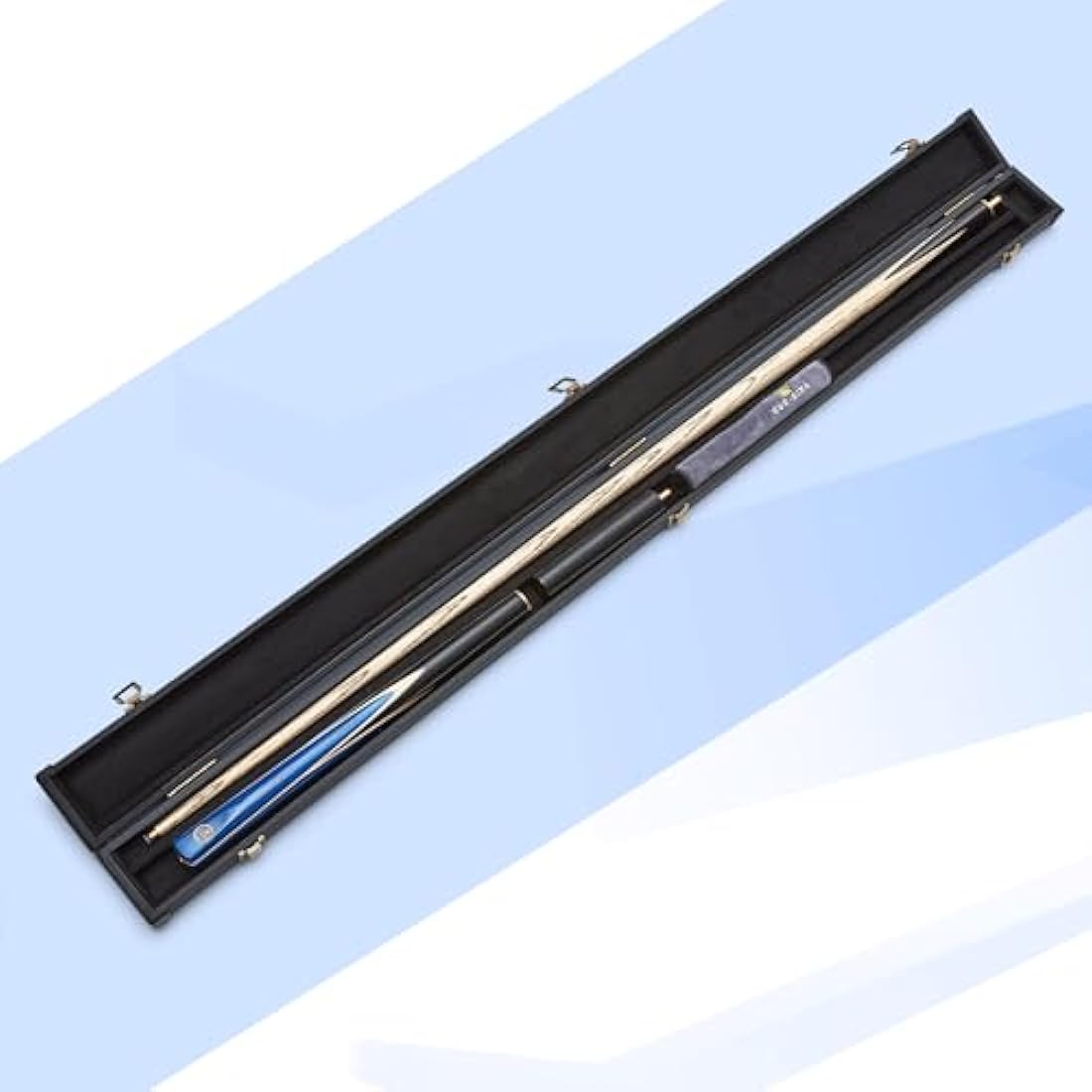 Cue-King Pro Series 001 Snooker Cue, Pool Cue, Handmade 57" 19oz 3/4 Jointed with Case Blue Cue with Protective Hardcase, Extension and Microfibre Cue Towel, Snooker Cues, Pool Cues, Snooker Cue Case