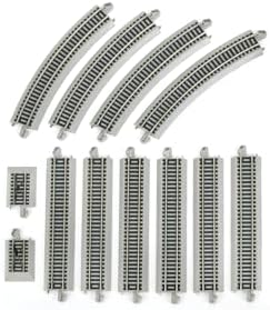 Bachmann Trains 44547 (Trains ELECTRONIC AUTO-REVERSING SYSTEM-NICKEL SILVER E-Z TRACK With Grey Roadbed-HO Scale