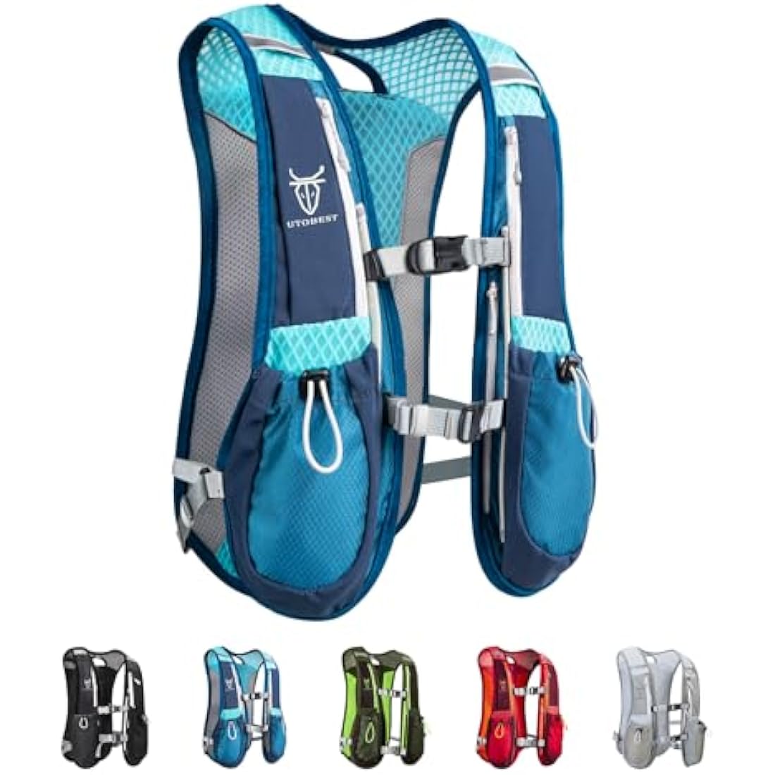 UTOBEST Running Backpacks Lightweight Hydration Pack Functional Running Vest 5L
