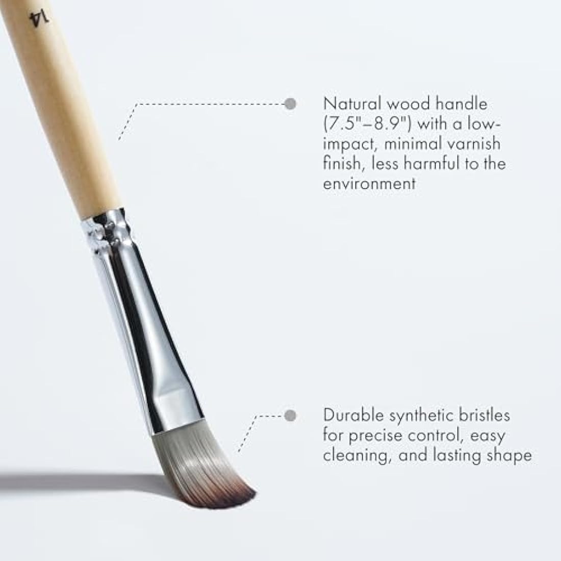 ARTIFY 25 Pieces Professional Paint Brush Set, paint brushes with Multi-Shape-Flat, Filbert, Round, Fan, Nylon Brushes with Premium Canvas Bag for Acrylic/Oil/Watercolor/Gouache/Face Painting (Birch)