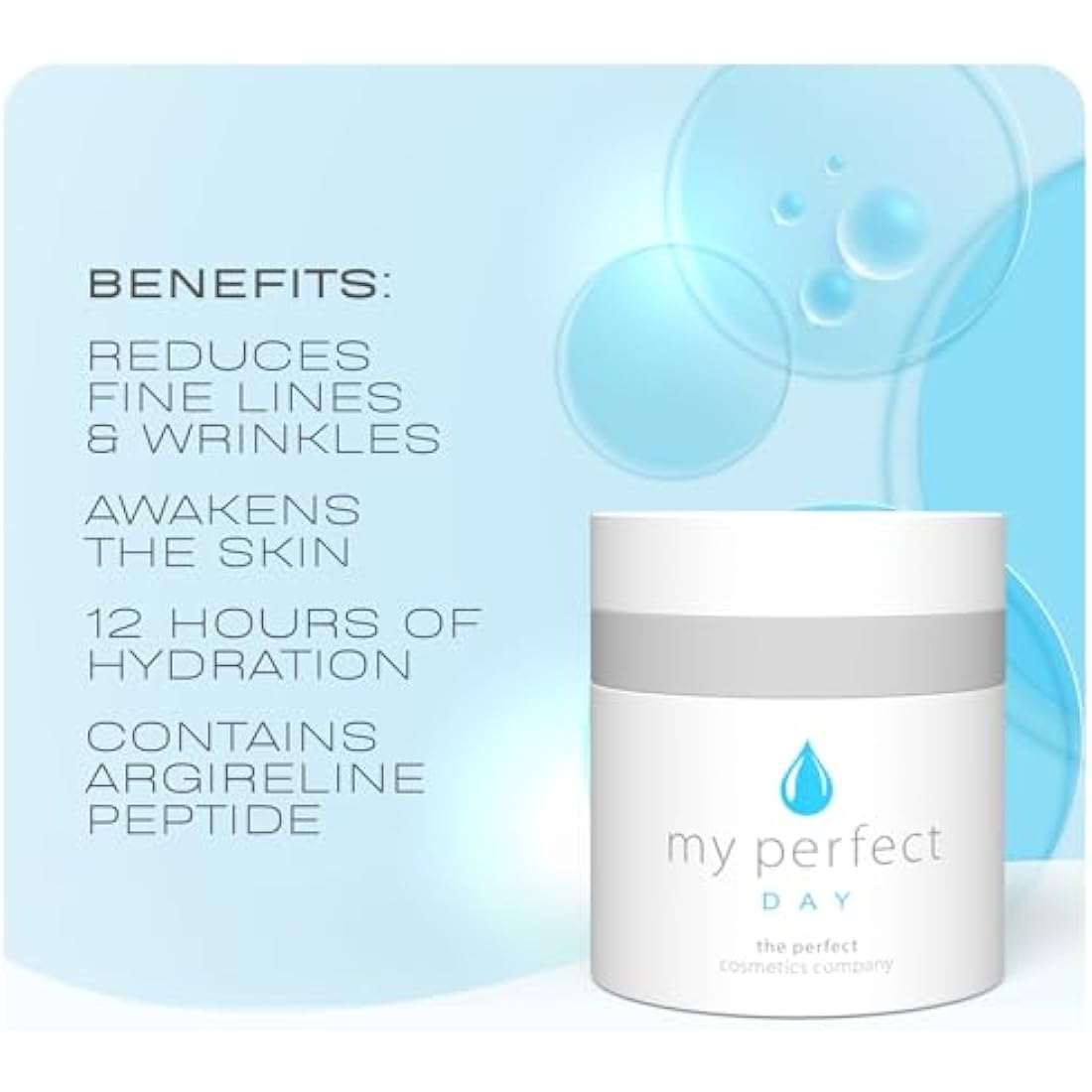 My Perfect Day, Penny Lane, 50ml Light and Refreshing Face Day Cream/Moisturiser, Instant Results, Anti-Ageing. 3 Month Supply, As Seen on TV.