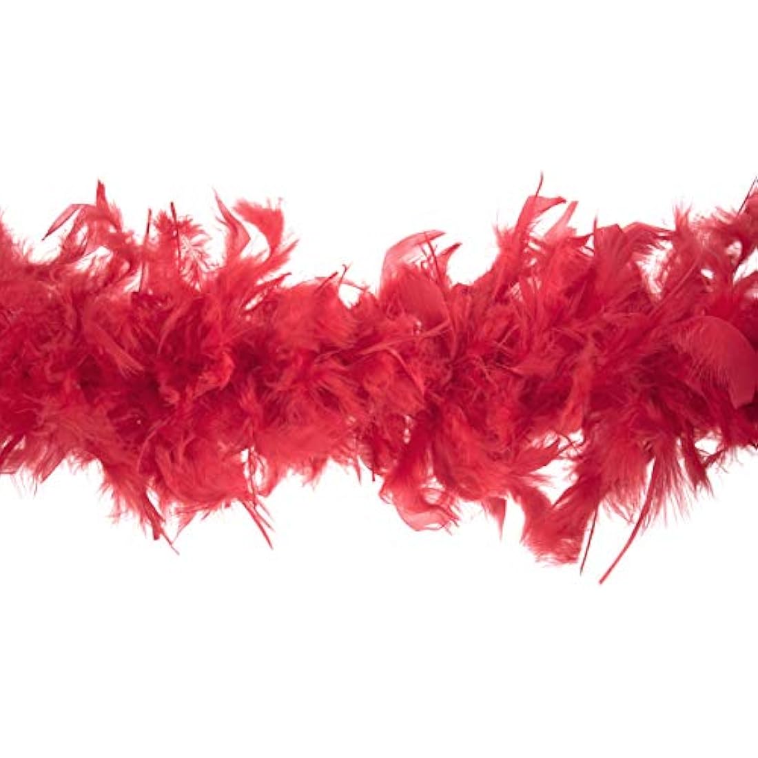 Trimits Marabou Feather Boa Fancy Dress for Parties, Festivals, Pride, Hen Do, Stag Do, Halloween, Christmas, Red, 1.8m x 12cm