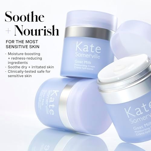 Kate Somerville Goat Milk Moisturising Cream - Deeply Hydrating Daily Face Moisturising for Dry, Tight, and Sensitive Skin, 50 mL
