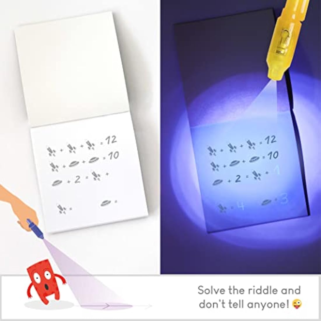 BONNYCO Invisible Ink Pen and Notebook, Pack 8 Space Party Bag Fillers for Kids, Pinata Toys | Birthday Decorations | Stocking Fillers for Kids Birthday | School Prizes, Space and Universe Gifts