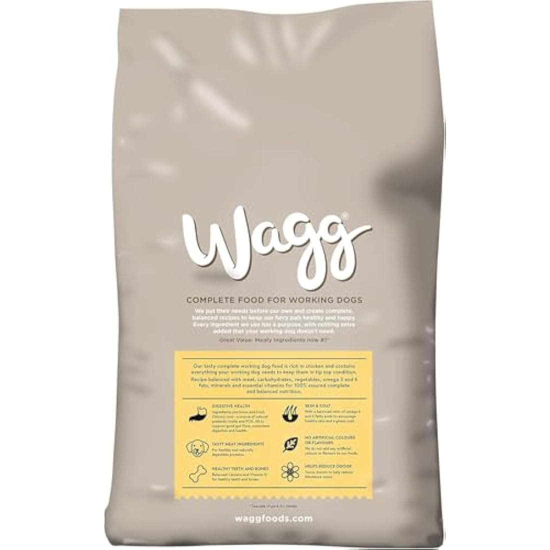 Wagg Kennel Complete Dry Adult Dog Food Chicken & Veg 15kg - Meaty Ingredients Come 1st