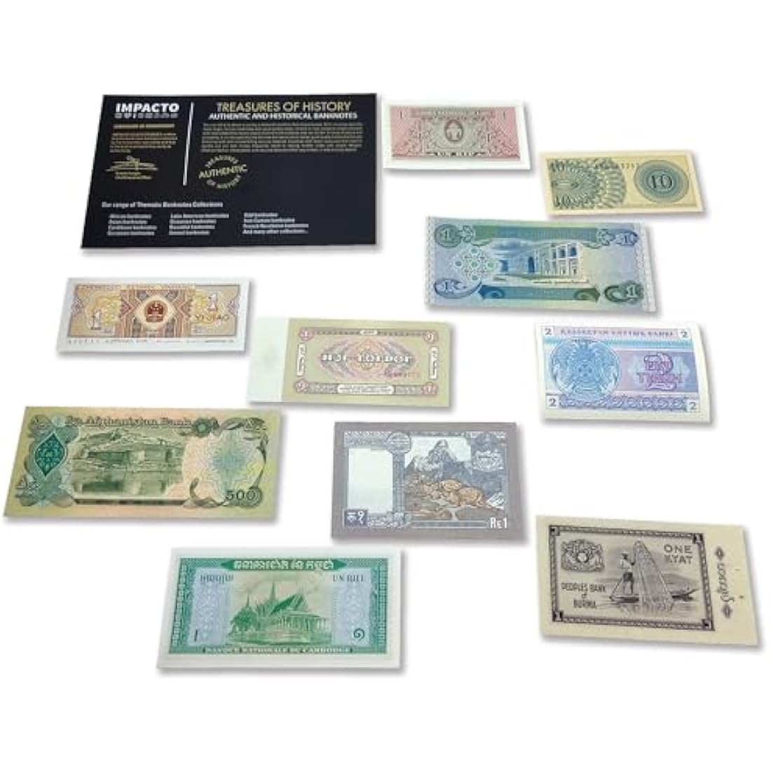 World Paper Money: 10 Banknotes from Asia - Elevate Your Foreign Currency Collection with Old Banknotes and complete your Album of Collectibles. Certificate of Authenticity included.