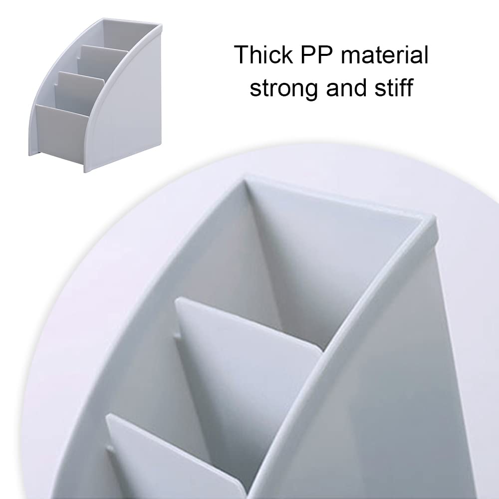 XEERAANG Desk Organizer Trapezoid Remote Control Holder Creative Tabletop Organizer for Study Office Living Room Dresser