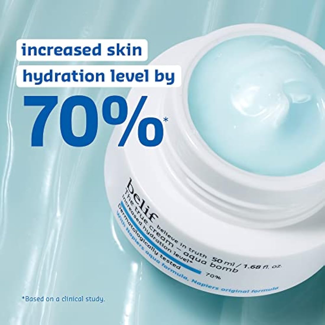 Belif the True Cream Aqua Bomb 50 ml Moisturising Cream for Combination with Oily Skin Face Cream, Hydration, Clean Beauty