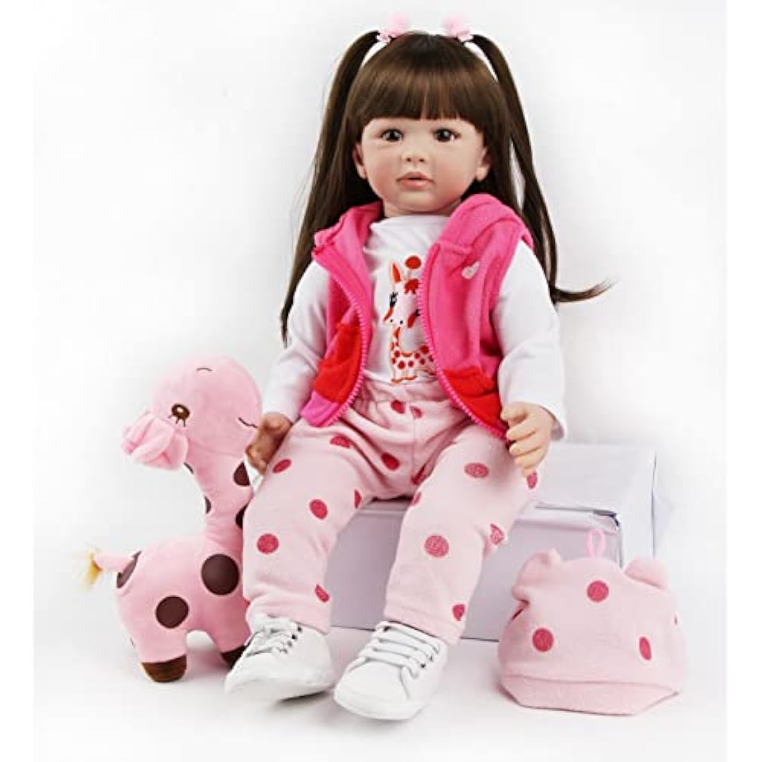 ZIYIUI Reborn Doll 24 Inch 60 Cm Reborn Baby Dolls Look Real Girl Realistic Soft Silicone Vinyl Reborn Gilr Toddler Realistic Real Lifelike Newborn Baby Girl Toy Xmas Gift