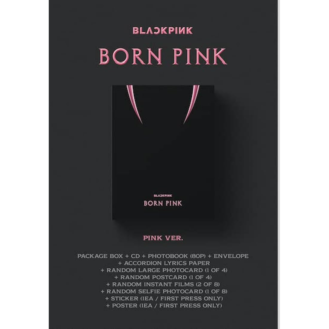 YG WORKS BLACKPINK 2nd ALBUM - BORN PINK [PINK Ver.] _Package Box set (Referring to the bullet point), Medium
