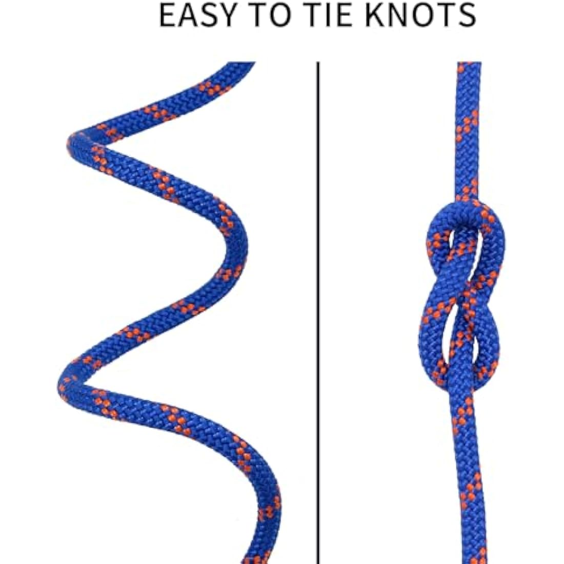 NewDoar Outdoor Rope 14KN/18KN 8mm/10mm High Strength Accessory Cord Rope Double Braid Multifunctional Cord for Camping, Hiking, Fishing, Hauling Loads, Hammocks,Tents