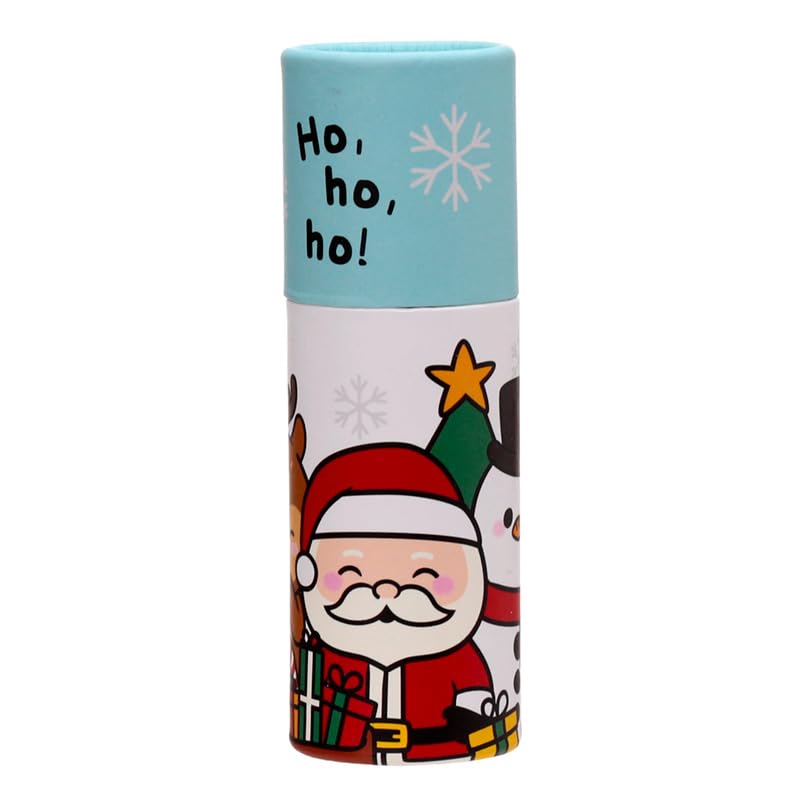 Puckator Christmas Festive Friends Pencil Pot with 12 Colouring Pencils - Cute Stationary - Coloured Pencils School Stationary Pencil Roll Colouring Pencil Color pencils Coloured Pencils for Adults