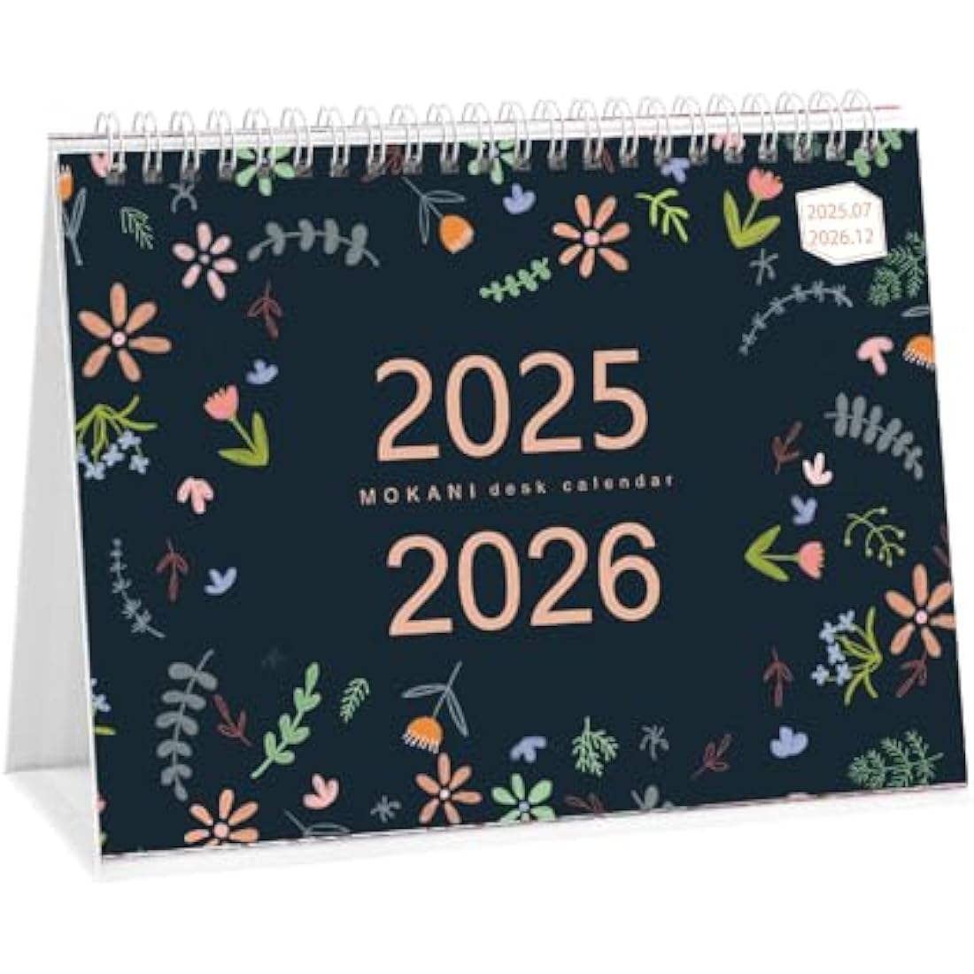 Desk Calendar 2025-2026, Monthly Desktop Calendar (Jul. 2025 - Dec 2026, 10" x 8.25"), Standing Flip Calendar with Thick Paper, Academic Year Planner with Stickers