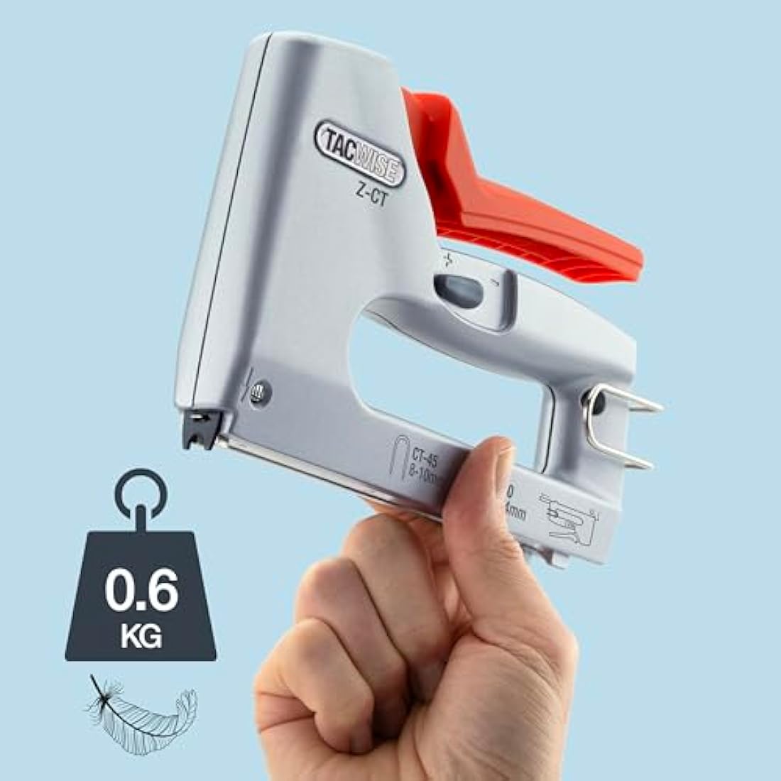 Tacwise 1763 Z-CT Heavy Duty Duo Metal Cable Tacker with 4000 Staples, Uses CT-45 and CT-60 Staples