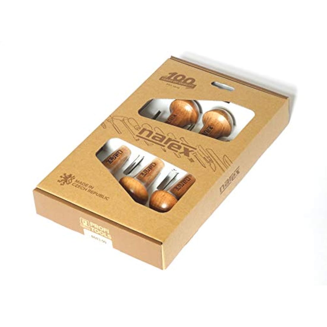 Narex Palm Carving Chisel Set, Set of 5 pcs