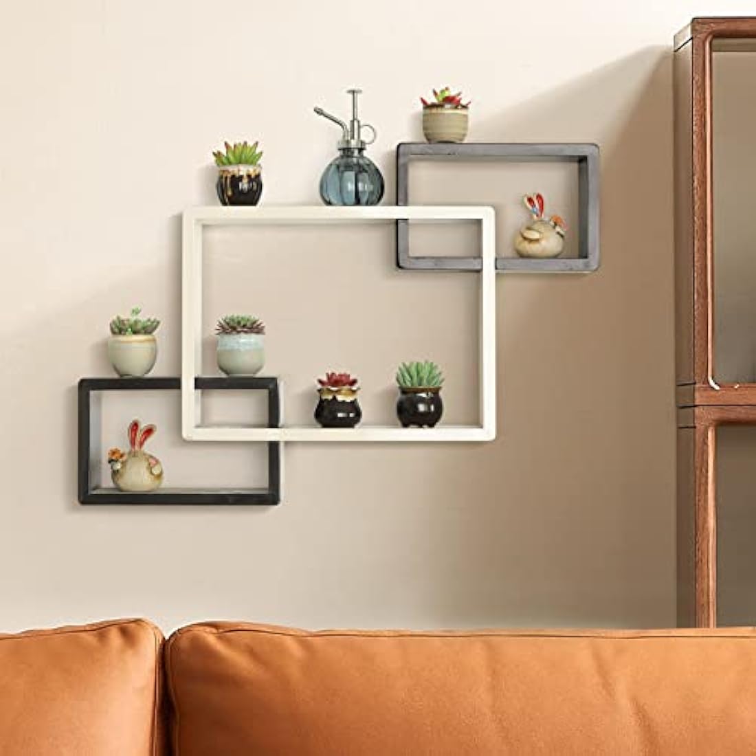 T4U Small Ceramic Succulent Pots with Drainage Set of 6, Mini Pots for Plants, Tiny Porcelain Planter, Air Plant Flower Pots Cactus Faux Plants Containers, Home and Office Decor