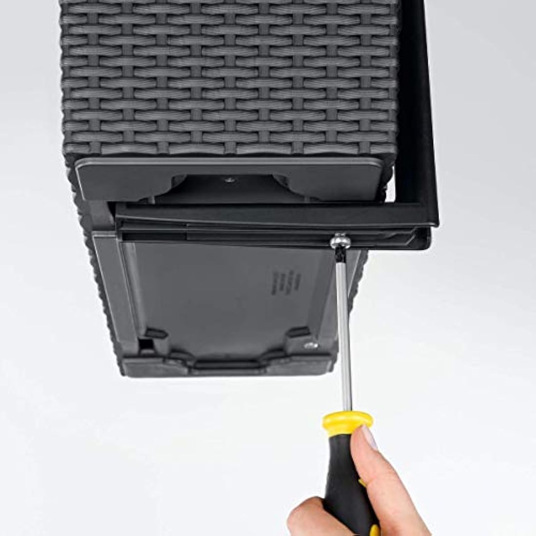 LECHUZA balcony box holder black (1 piece = 1 pair) black 19033